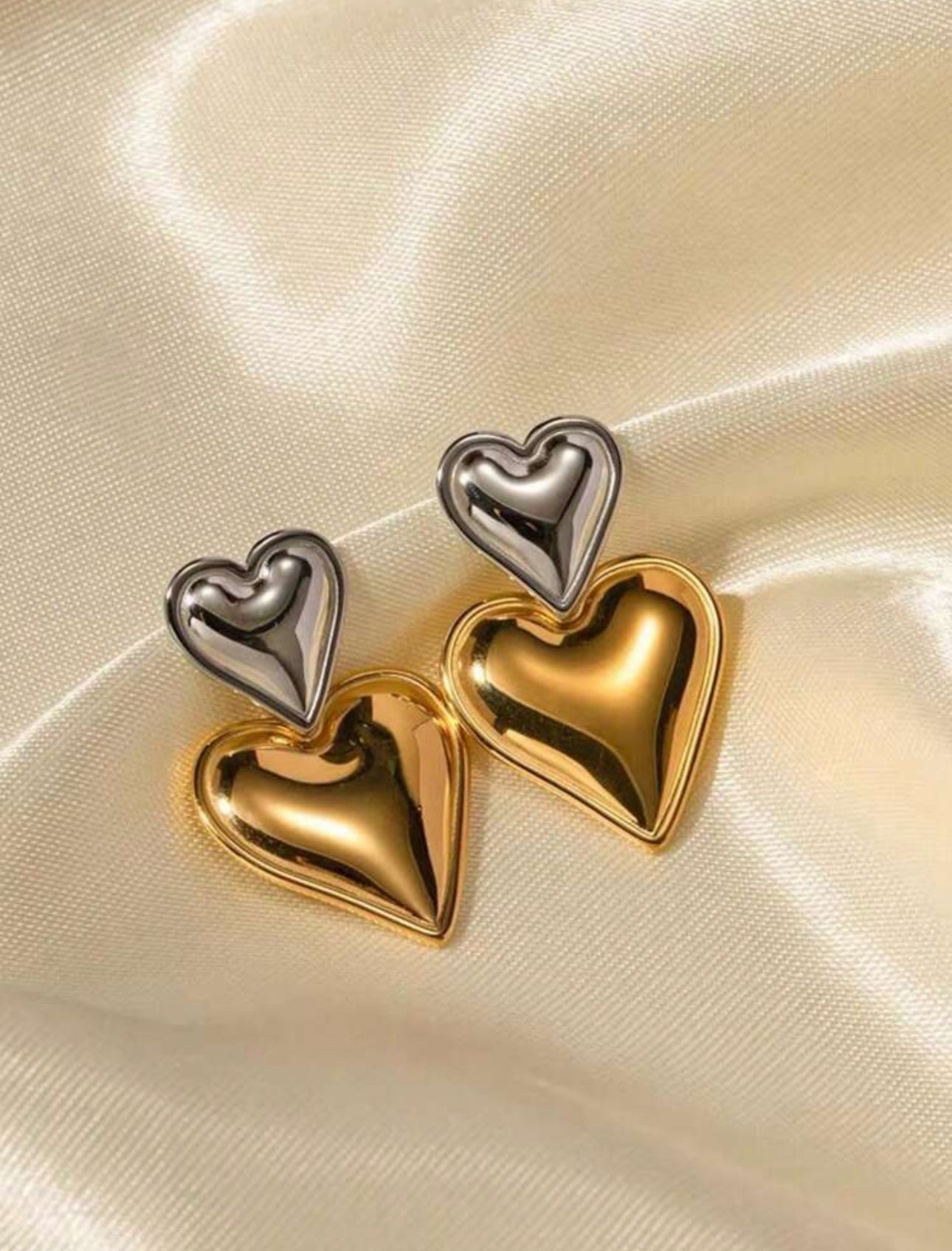 Pendiente colgante de corazón
