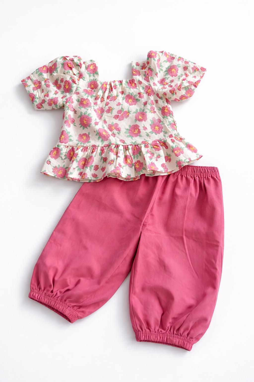 🌸 Set Floral Niña – Primavera Rosa