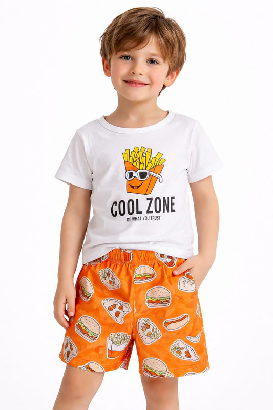 🧡 Conjunto Infantil “Cool Zone” 🍟